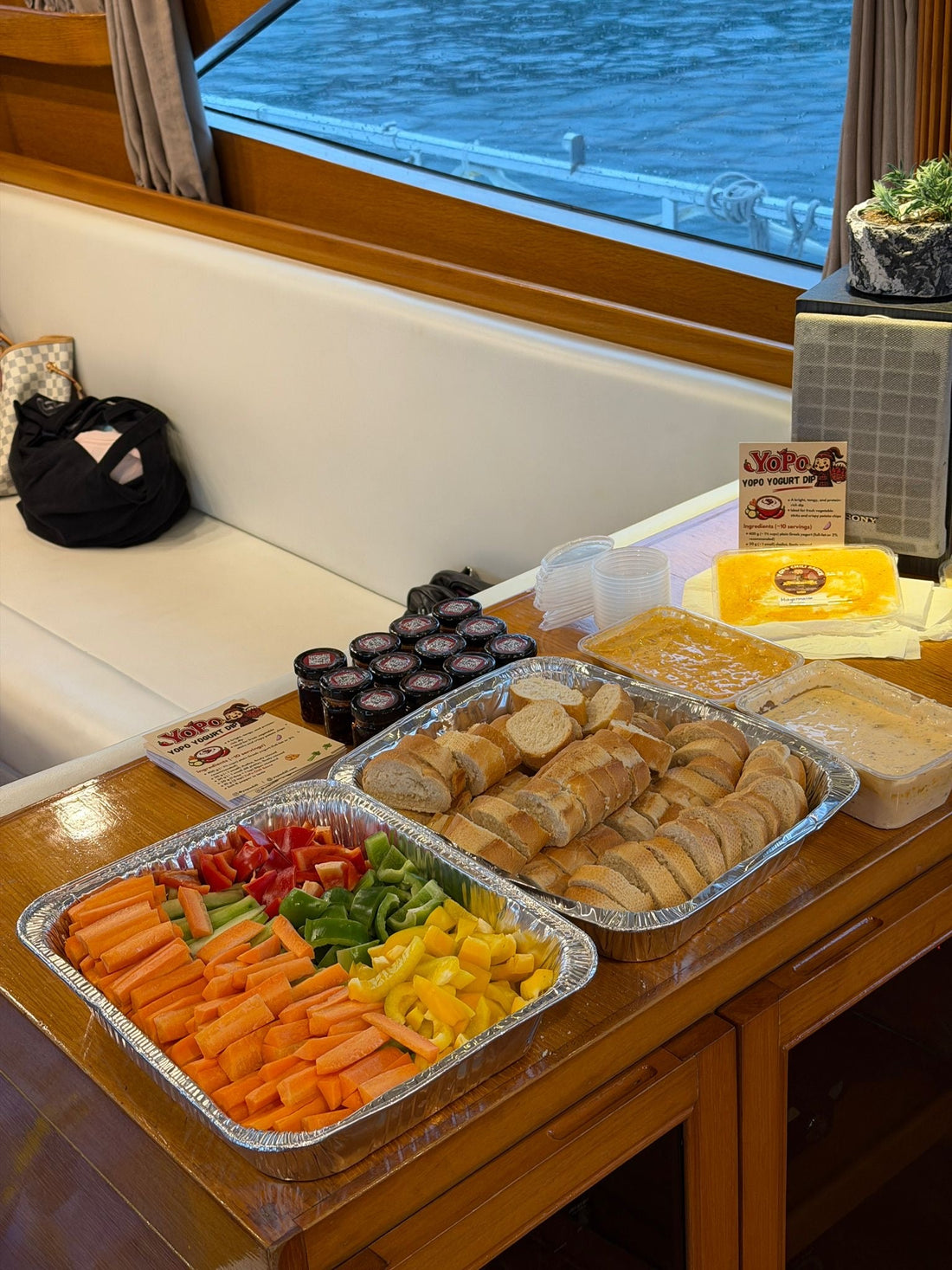 YoPo Chili dipping sauces served at Finnish Chamber HK Junk Boat event June 2026